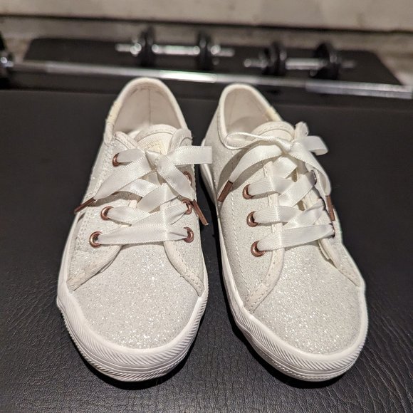 Kate Spade glitter Toddler sneakers in white - Picture 2 of 4